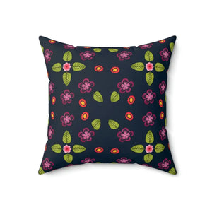 Navy Blue Polyester Square Pillow Bold Comfort Style - Dipaliz - 18’’ × - Throw Pillows