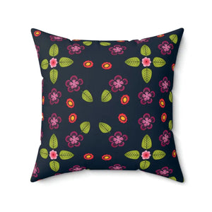 Navy Blue Polyester Square Pillow Bold Comfort Style - Dipaliz - Throw Pillows