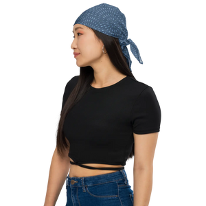 Navy Blue Striped Bandana - Eco-friendly Gifts - Dipaliz - Bandanas