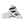 Navy Blue Stripes Canvas Sneakers - Faux Leather Toe - Dipaliz