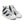 Navy Blue Stripes Canvas Sneakers - Faux Leather Toe - Dipaliz