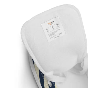 Navy Blue Stripes Canvas Sneakers Breathable Comfort - Dipaliz