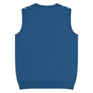 White Polka Dot Knit Vest - Retro Navy Style - Dipaliz - Vests