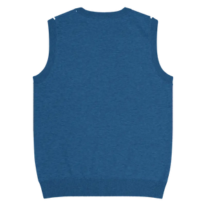 White Polka Dot Knit Vest - Retro Navy Style - Dipaliz - Vests