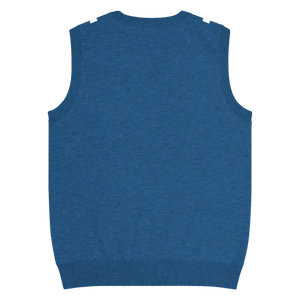 White Polka Dot Knit Vest - Retro Navy Style - Dipaliz - Vests