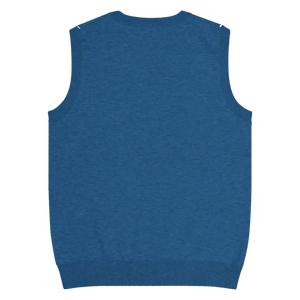 White Polka Dot Knit Vest - Retro Navy Style - Dipaliz - Vests