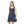 Navy Floral Skater – Organic Cotton Mini - Dipaliz - Dresses
