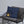 Gold Floral Navy Blue Throw Pillow – 18x18 - Dipaliz - Pillows