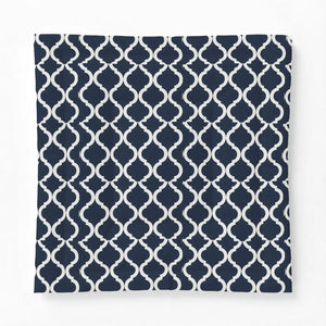 Navy Moroccan Trellis Cotton Comforter - Dipaliz - Quilts & Comforters