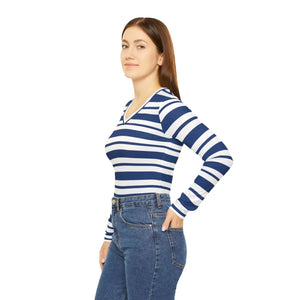 Classic Navy Stripe Long Sleeve Shirt - Coastal Style - Dipaliz - T-shirts - Xs