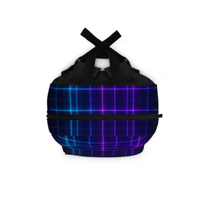 Neon Grid Backpack - Bold Daily Premium Electric Style - Dipaliz - one Size - School Backpacks