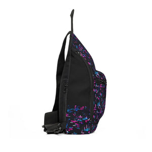 Neon Pixel Pattern Sling Bag - Retro Camera Crossbody - Dipaliz - Cross Body Bags