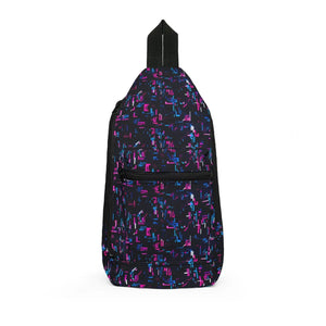 Neon Pixel Pattern Sling Bag - Retro Camera Crossbody - Dipaliz - Cross Body Bags