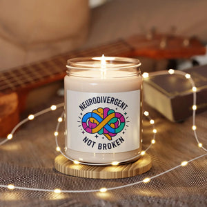 Neurodivergent Soy Wax Candle – Pride Gift - Dipaliz - Candles