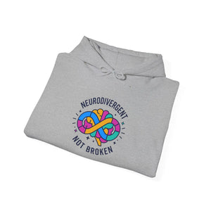 Neurodivergent not Broken Hoodie | Autistic Pride Affirming Identity