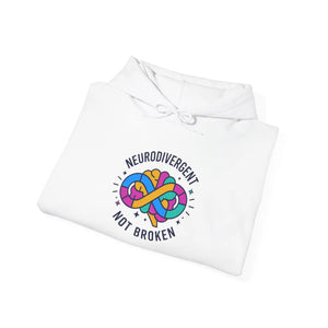 Neurodivergent not Broken Hoodie | Autistic Pride Affirming Identity
