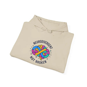 Neurodivergent not Broken Hoodie | Autistic Pride Affirming Identity