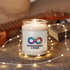 Neurodivergent Proud Soy Candle - Reusable Glass Vessel - Dipaliz - Home Decor