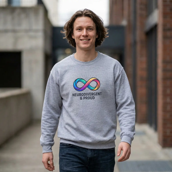 Neurodivergent & Proud Sweatshirt | Autistic Pride Affirming Identity - Sport Grey / s