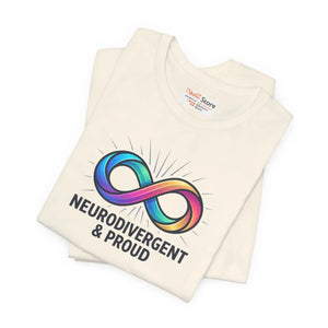 Soft Autistic Pride Cotton Tee - Tear-away Label - Dipaliz - T-shirts - s