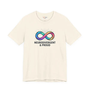 Soft Autistic Pride Cotton Tee - Tear-away Label - Dipaliz - T-shirts - s