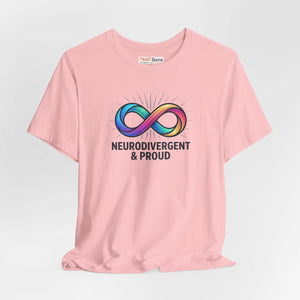 Soft Autistic Pride Cotton Tee - Tear-away Label - Dipaliz - T-shirts - s