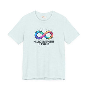 Soft Autistic Pride Cotton Tee - Tear-away Label - Dipaliz - T-shirts - s