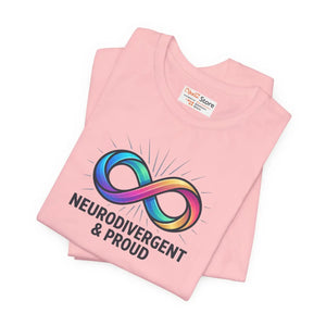 Soft Autistic Pride Cotton Tee - Tear-away Label - Dipaliz - T-shirts - s