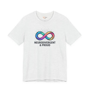 Soft Autistic Pride Cotton Tee - Tear-away Label - Dipaliz - T-shirts - s