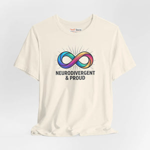 Soft Autistic Pride Cotton Tee - Tear-away Label - Dipaliz - T-shirts - s