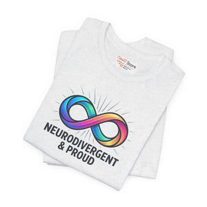 Soft Autistic Pride Cotton Tee - Tear-away Label - Dipaliz - T-shirts - s