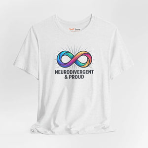 Soft Autistic Pride Cotton Tee - Tear-away Label - Dipaliz - T-shirts - s