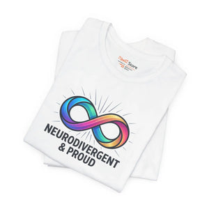 Soft Autistic Pride Cotton Tee - Tear-away Label - Dipaliz - T-shirts - s