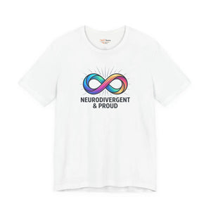 Soft Autistic Pride Cotton Tee - Tear-away Label - Dipaliz - T-shirts - s