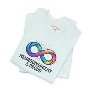 Soft Autistic Pride Cotton Tee - Tear-away Label - Dipaliz - T-shirts - s