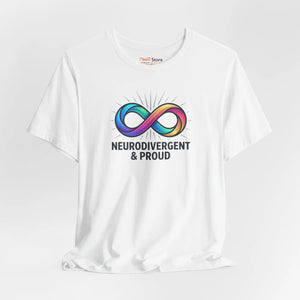 Soft Autistic Pride Cotton Tee - Tear-away Label - Dipaliz - T-shirts - s