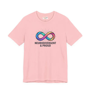 Soft Autistic Pride Cotton Tee - Tear-away Label - Dipaliz - T-shirts - s