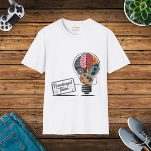 Neurodivergent Thinker Unisex Softstyle Tee - Comfort Meets Cool - Dipaliz - White / s - T-shirts