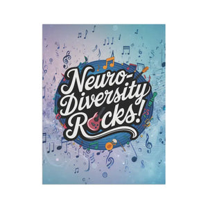Neurodiversity Rocks Garden Banner Poly Poplin Canvas by Dipaliz - Flags & Windsocks