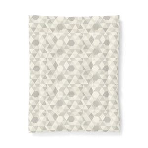 Geometric Cotton Comforter – Neutral Triangle - Dipaliz - Quilts & Comforters