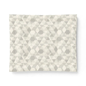 Geometric Cotton Comforter – Neutral Triangle - Dipaliz - Quilts & Comforters