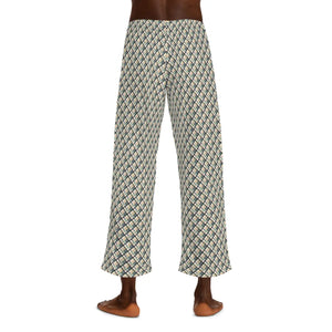 Neutral Plaid Pattern Men’s Pajama Pants (aop) - Pajamas