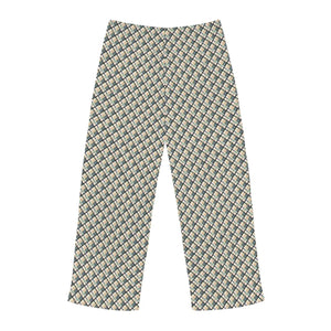 Neutral Plaid Pattern Men’s Pajama Pants (aop) - Pajamas