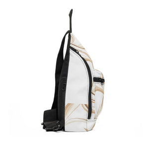 Beige Swirl Sling Bag - Marble Camera Crossbody - Dipaliz - Cross Body Bags