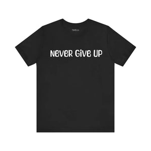 Soft Unisex Jersey Short Sleeve - Never Give Up - Dipaliz - T-shirts