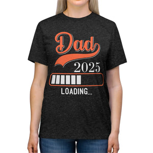 Soft New Dad 2025 Loading Unisex Triblend Tee - Sustainable Fashion - Dipaliz - T-shirts
