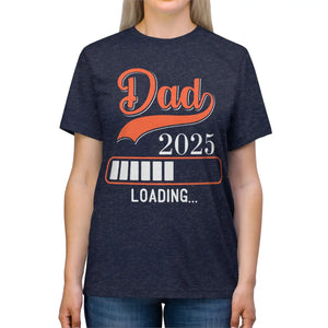 Soft New Dad 2025 Loading Unisex Triblend Tee - Sustainable Fashion - Dipaliz - T-shirts
