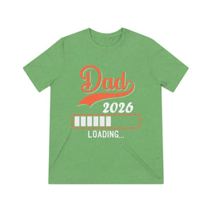Soft New Dad 2026 Unisex Triblend Tee - Ultimate Comfort - Dipaliz - T-shirts