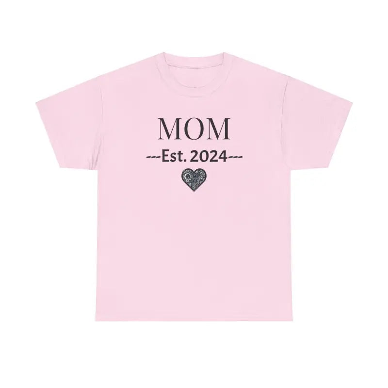 Celebrate New Motherhood with the Mom Heavy Cotton Tee! - T-shirt