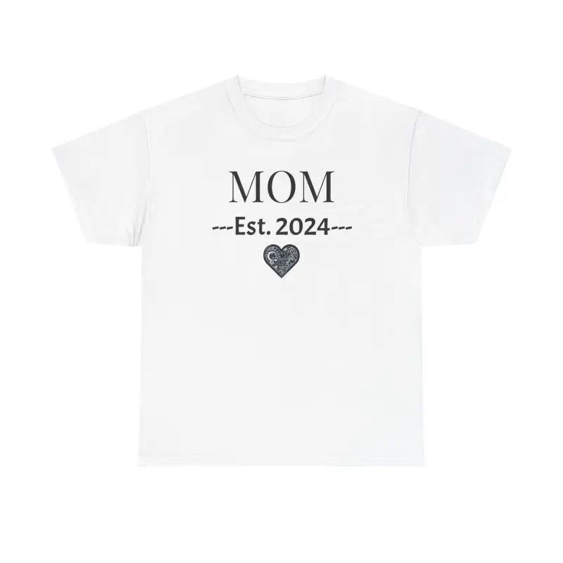 Celebrate New Motherhood with the Mom Heavy Cotton Tee! - T-shirt